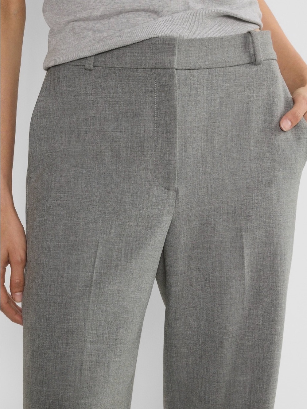 Aritzia Light Grey Tailored Dress Trousers Agency - Eversential